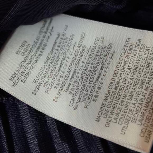 BCBGeneration Dress Velvet Gold Metallic Pleated Mini - Picture 9 of 9